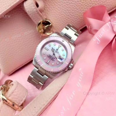 2019 Replica Rolex Submariner Stainless Steel Pink MOP dial Watch